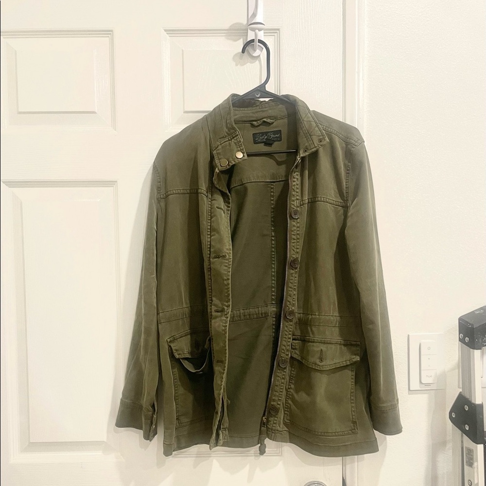 lucky brand olive green jacket
